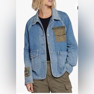 Revolve Current/Elliott The Liberator denim Jean jacket in Sublime xs nwt